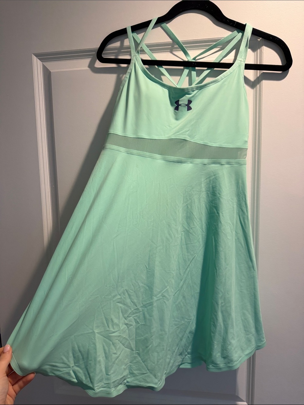 Under Armour Mint Aqua Strappy Athletic Mini Dress